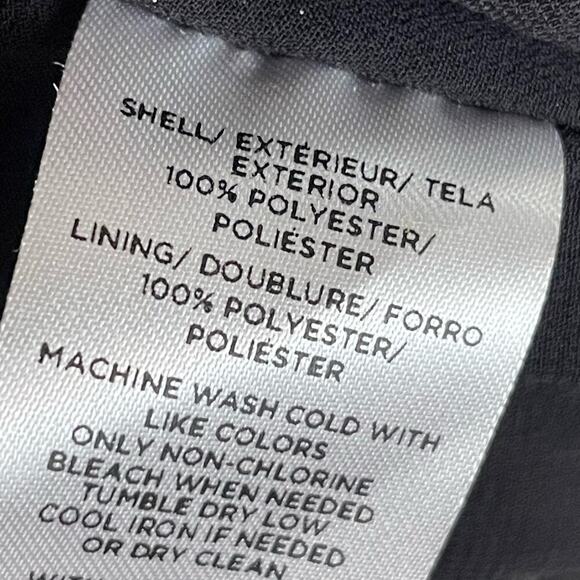 Ann Taylor Blouse Black Red Floral Long Sleeve Sz L Button Peplum NWT - Picture 8 of 8